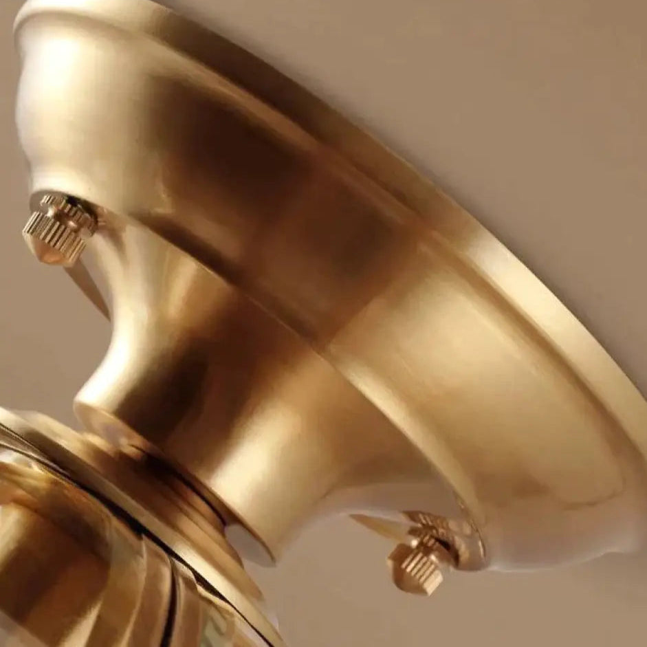 Plafonnier Cuivre et Verre – Éclairage Minimaliste Moderne pour Couloir Luminaires de plafond Electro Paris