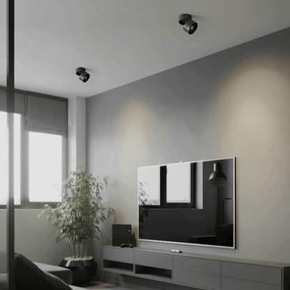 Plafonnier LED Design Rond – Éclairage LED Ajustable pour Salon et Cuisine Éclairage Electro Paris