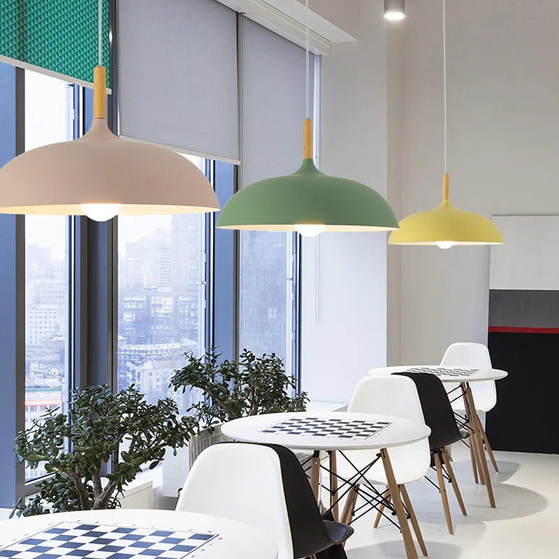 Plafonnier LED Design Scandinave en Chêne Luminaires de plafond Electro Paris
