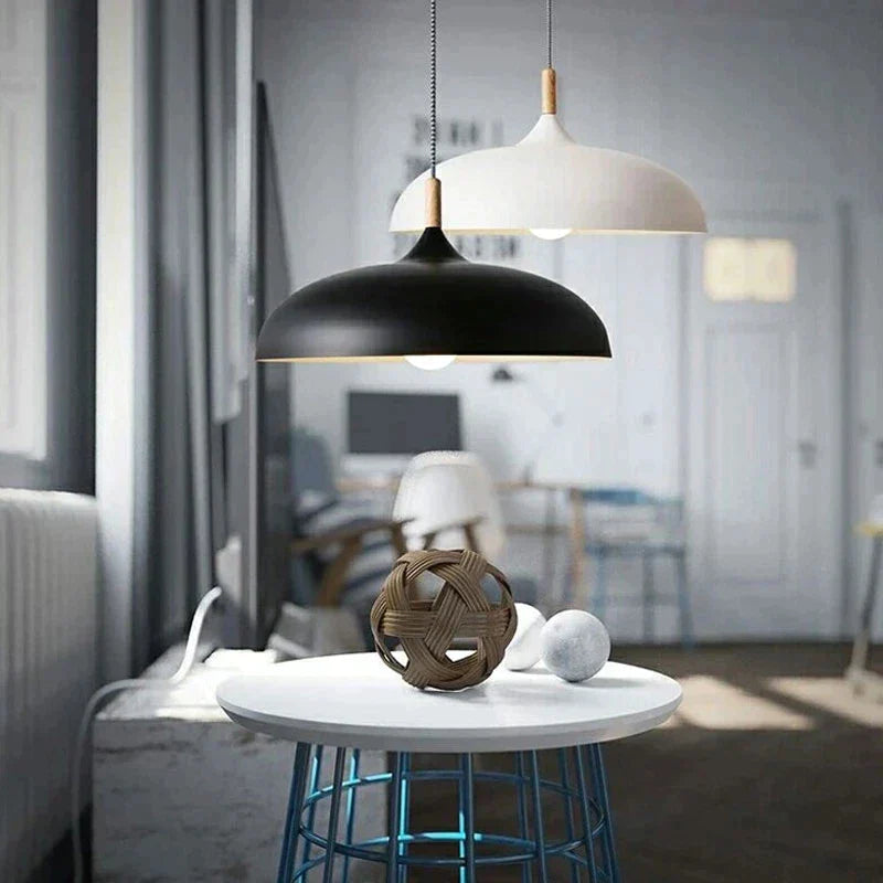 Plafonnier LED Design Scandinave en Chêne Luminaires de plafond Electro Paris