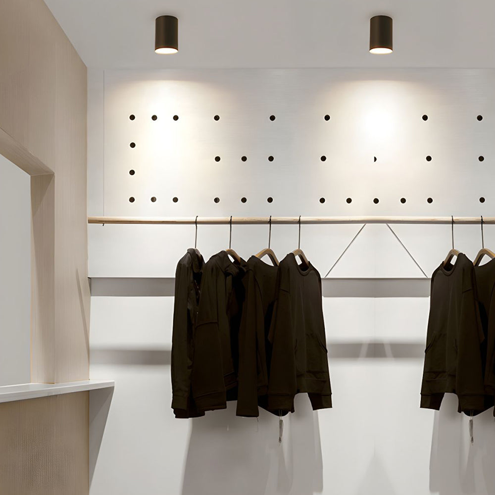 Downlight LED Moderne en Aluminium – Spot monté en surface Luminaires de plafond Electro Paris Noir D7.5cm*H10cm(7W) Lumière Chaude