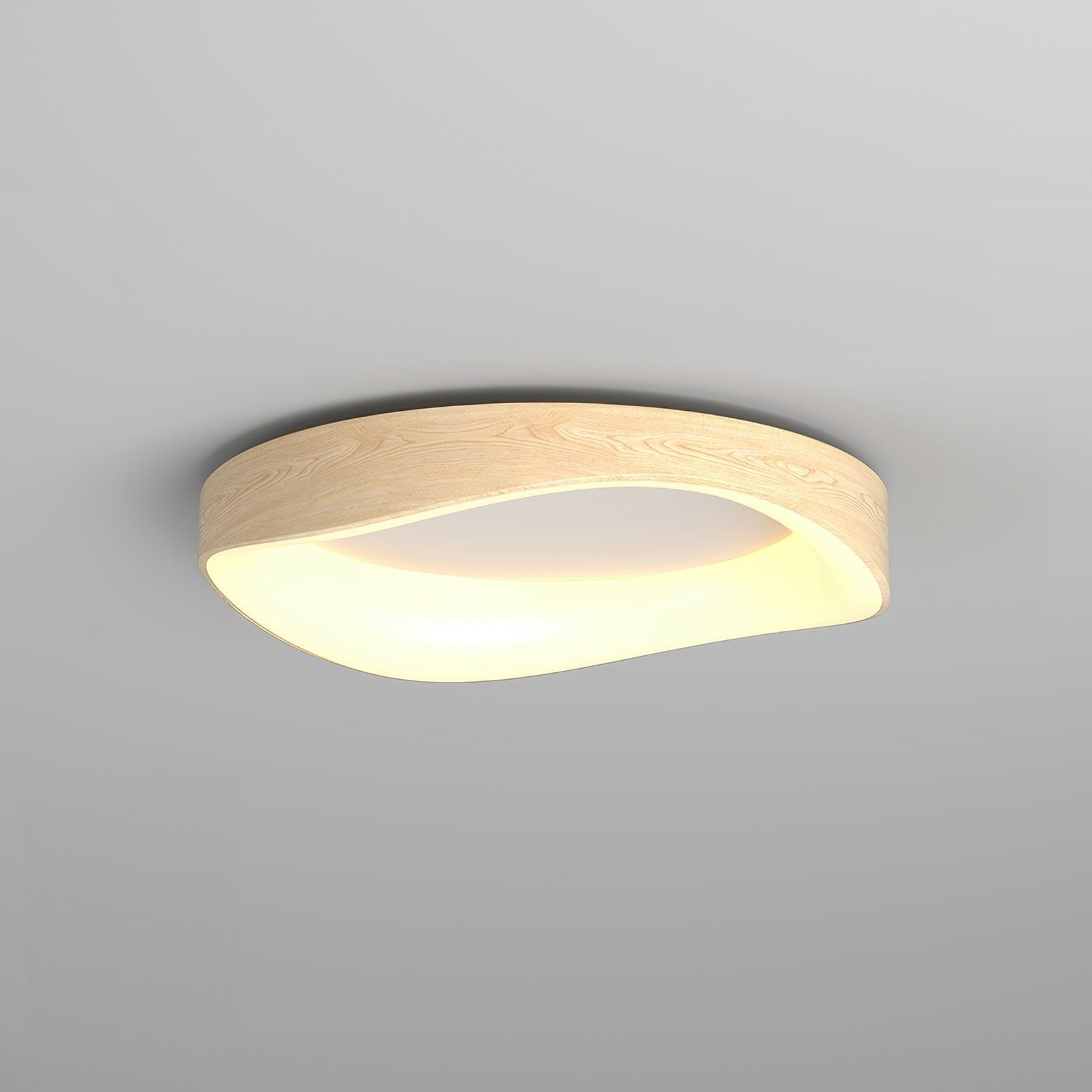 Plafonnier LED Scandinave en Bois pour un Éclairage Intérieur Naturel et Chaleureux Éclairage Electro Paris Original Dia 40cm - 23W Lumière blanche