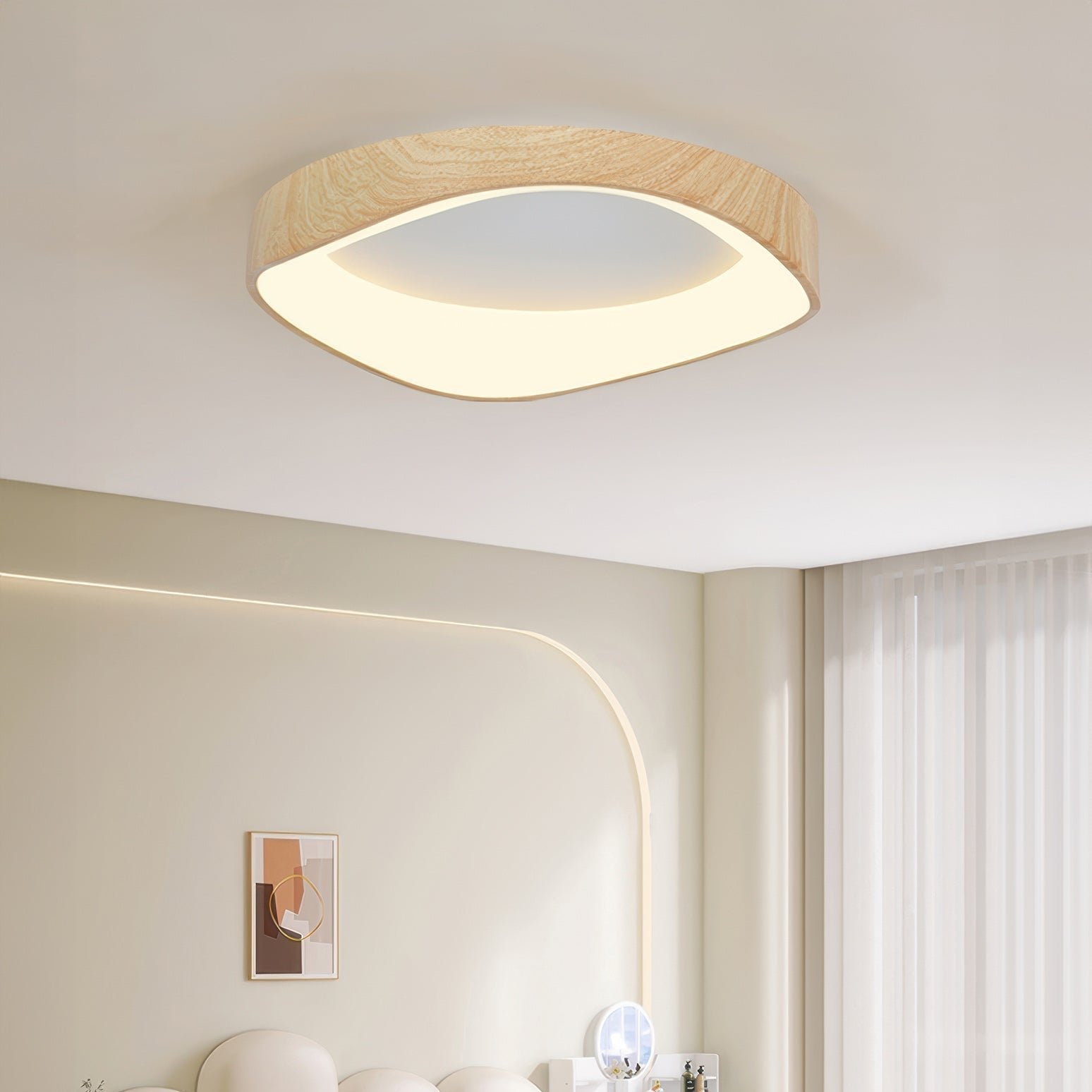 Plafonnier LED Scandinave en Bois pour un Éclairage Intérieur Naturel et Chaleureux Éclairage Electro Paris