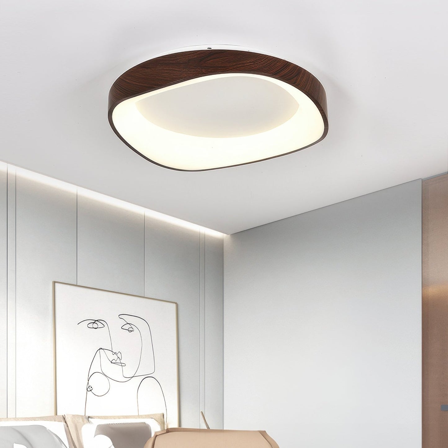 Plafonnier LED Scandinave en Bois pour un Éclairage Intérieur Naturel et Chaleureux Éclairage Electro Paris