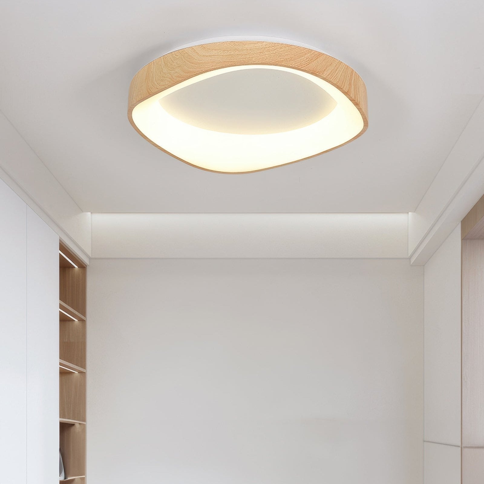 Plafonnier LED Scandinave en Bois pour un Éclairage Intérieur Naturel et Chaleureux Éclairage Electro Paris