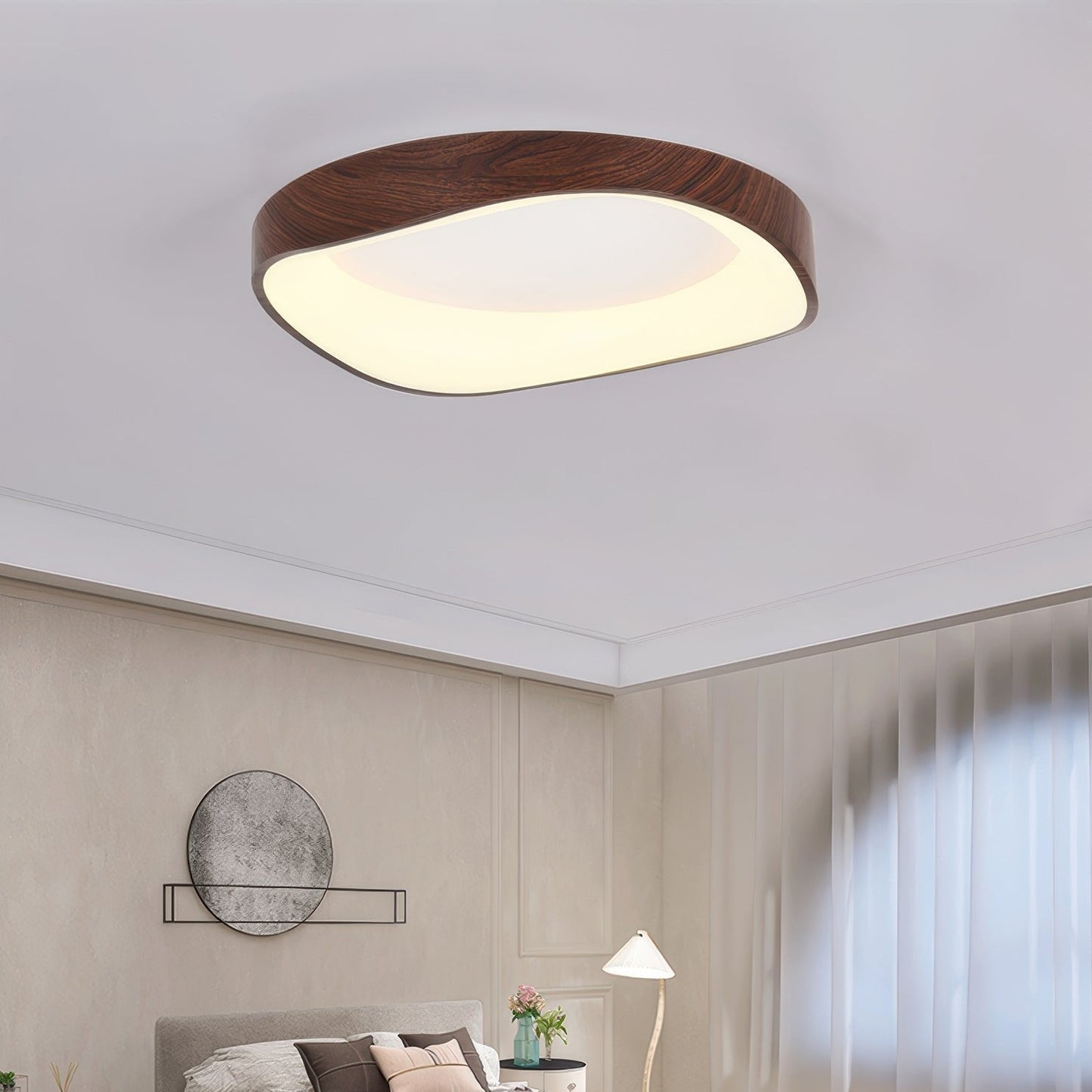 Plafonnier LED Scandinave en Bois pour un Éclairage Intérieur Naturel et Chaleureux Éclairage Electro Paris