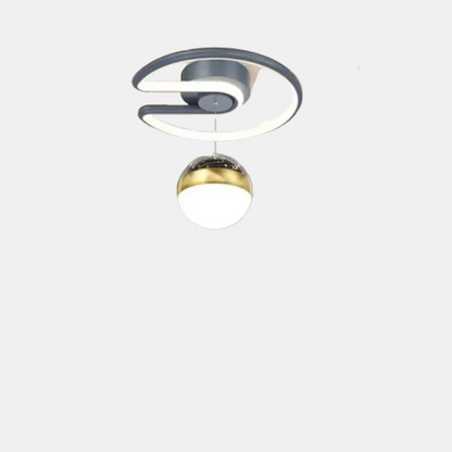 Plafonnier LED Dimmable Étoilé – Lampe Plafond Moderne pour Chambre et Salon Luminaires de plafond Electro Paris Gris 25 × 24 cm