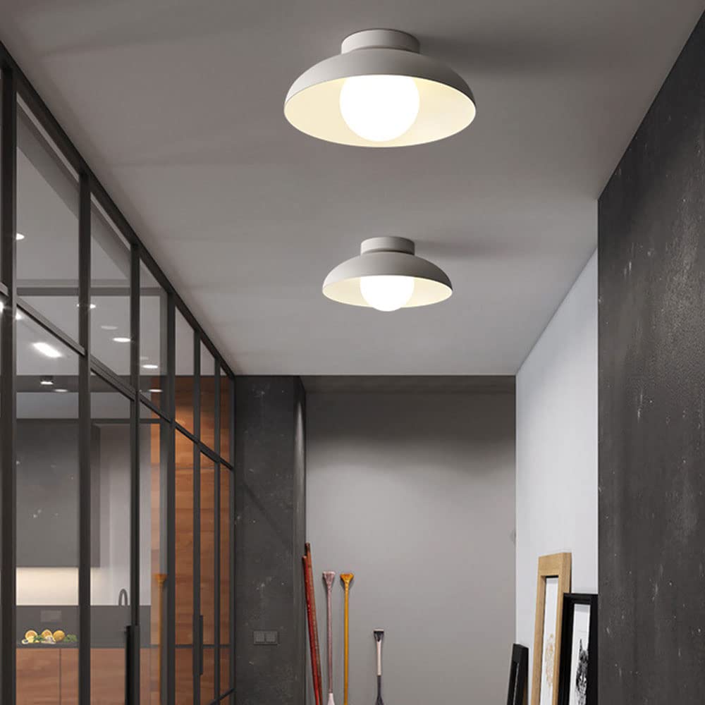 Plafonnier Dôme Moderne avec Abat-jour en Métal – Lampe Suspension Minimaliste pour Îlot de Cuisine Éclairage Electro Paris