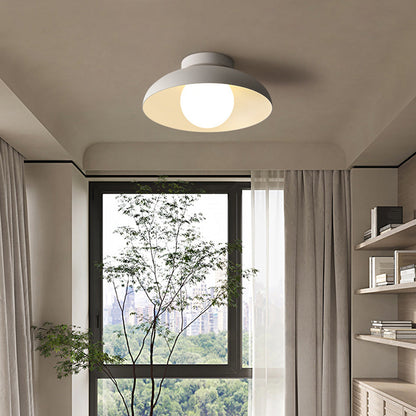 Plafonnier Dôme Moderne avec Abat-jour en Métal – Lampe Suspension Minimaliste pour Îlot de Cuisine Éclairage Electro Paris