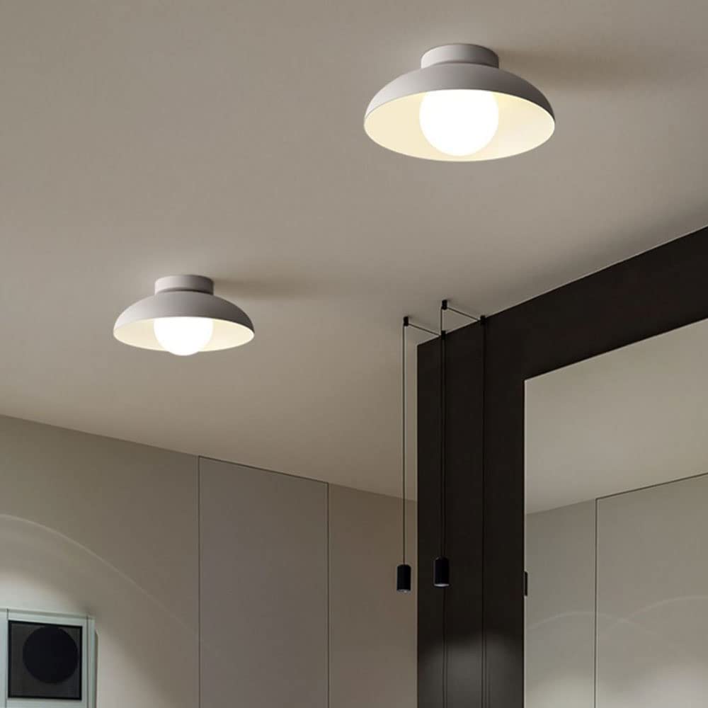 Plafonnier Dôme Moderne avec Abat-jour en Métal – Lampe Suspension Minimaliste pour Îlot de Cuisine Éclairage Electro Paris