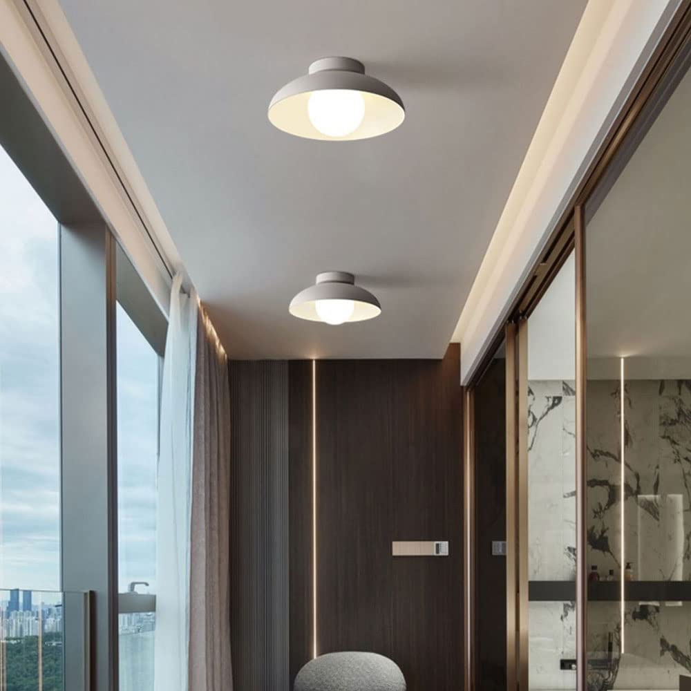 Plafonnier Dôme Moderne avec Abat-jour en Métal – Lampe Suspension Minimaliste pour Îlot de Cuisine Éclairage Electro Paris