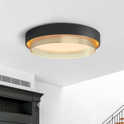 Plafonnier LED Encastré Rond Moderne en Métal avec Température de Couleur Réglable Luminaires de plafond Electro Paris