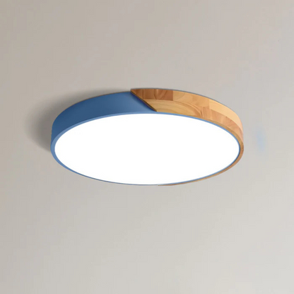 Plafonnier LED Minimaliste au Style Nordique Ceiling Lamp Electro Paris Bleu D23 cm (12w) Standard