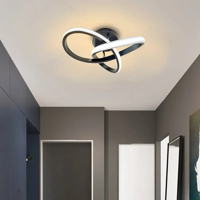 Plafonnier LED Moderne à Double Anneau pour Intérieurs Élégants Plafonnier Electro Paris
