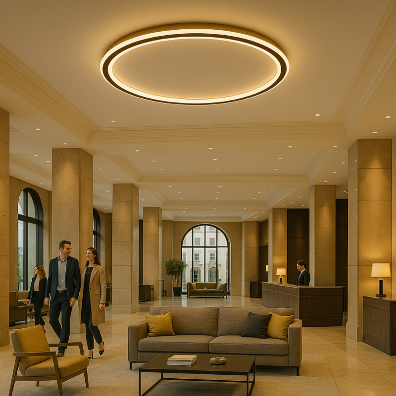 Plafonnier LED Moderne à Intensité Variable au Design Nordique Ceiling Lamp Electro Paris