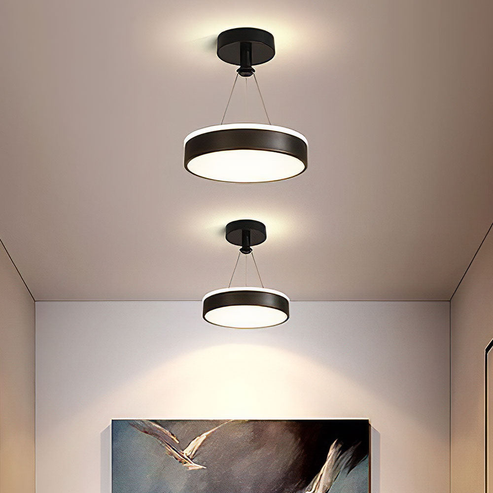 Suspension Moderne en Métal pour Îlot de Cuisine – Plafonnier Cylindrique LED Minimaliste Luminaires de plafond Electro Paris