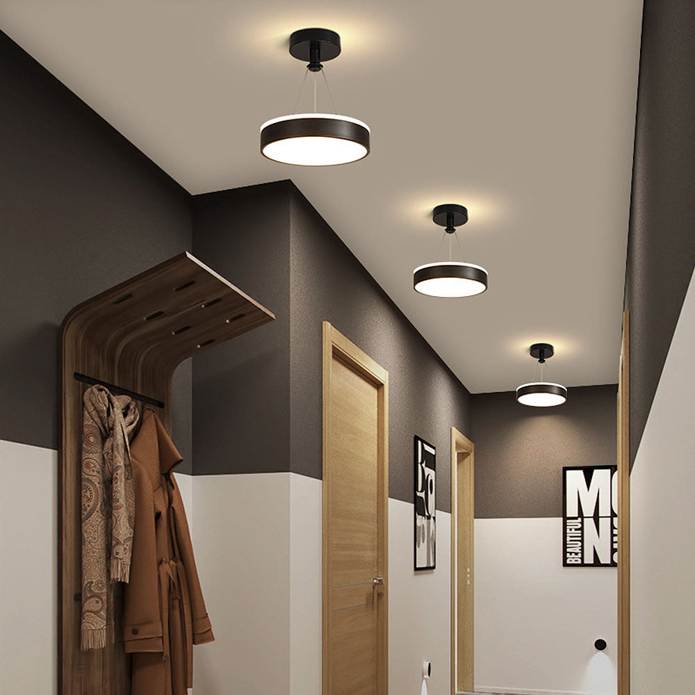 Suspension Moderne en Métal pour Îlot de Cuisine – Plafonnier Cylindrique LED Minimaliste Luminaires de plafond Electro Paris