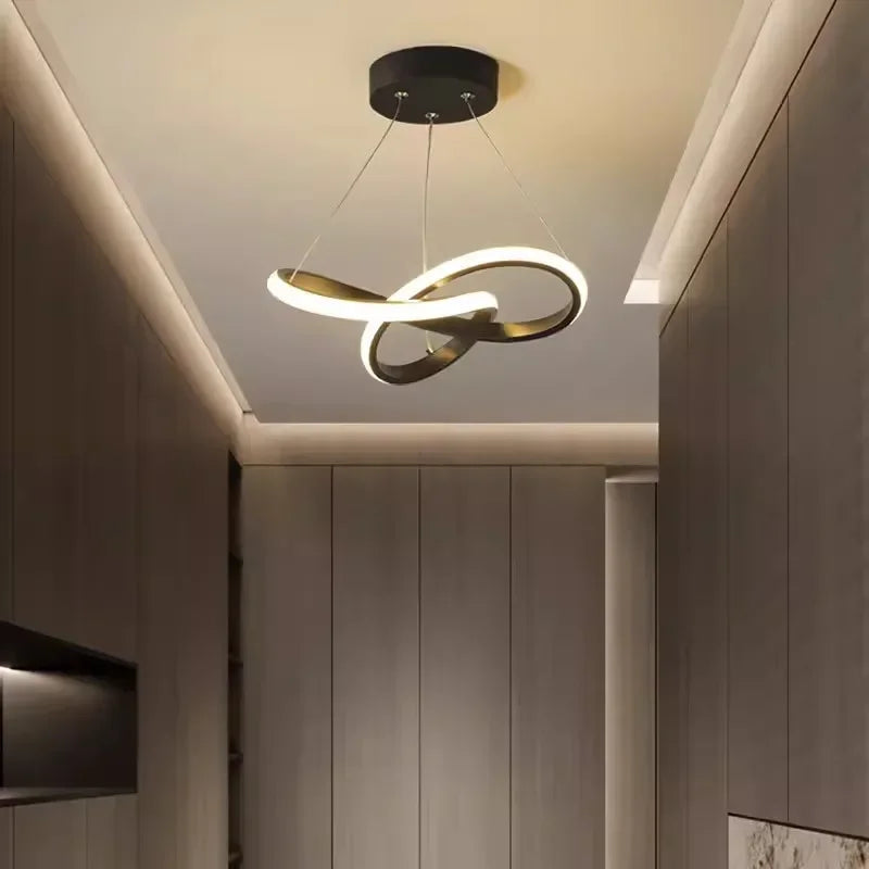Plafonnier LED Moderne pour Intérieurs Élégants Plafonnier Electro Paris Noir 30cm Blanc Chaud