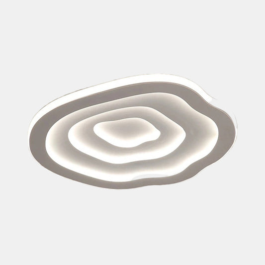 Plafonnier LED Ondulé Moderne pour Intérieurs Élégants Plafonnier Electro Paris Blanc 40 cm Blanc