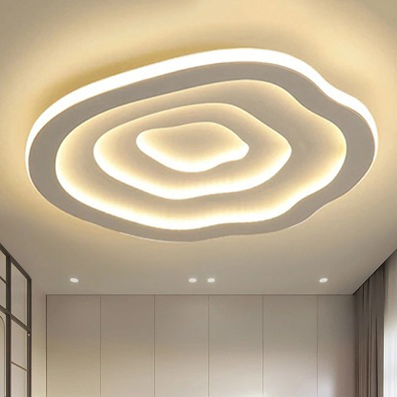 Plafonnier LED Ondulé Moderne pour Intérieurs Élégants Plafonnier Electro Paris Blanc 40 cm Chaud