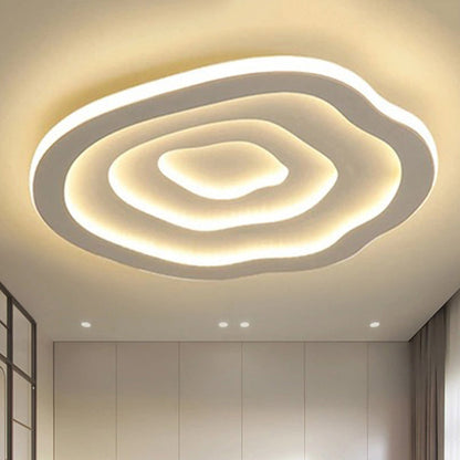 Plafonnier LED Ondulé Moderne pour Intérieurs Élégants Plafonnier Electro Paris Blanc 40 cm Chaud