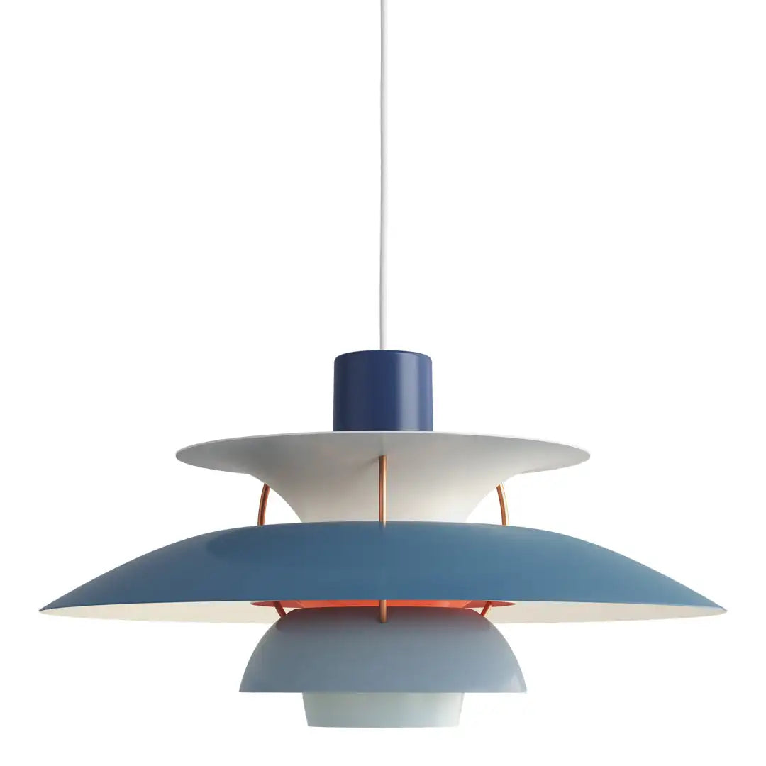 Plafonnier LED Rond Moderne à Intensité Variable pour Intérieurs Chaleureux Ceiling Lamp Electro Paris Bleu 30 cm