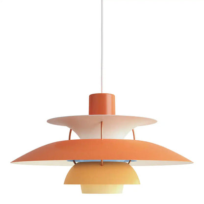 Plafonnier LED Rond Moderne à Intensité Variable pour Intérieurs Chaleureux Ceiling Lamp Electro Paris Orange 30 cm