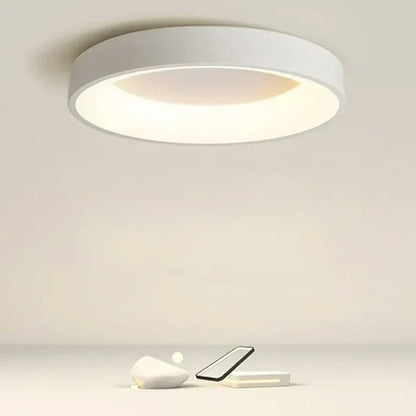 Plafonnier LED Ronde Design Scandinave en Aluminium et Acryl Ceiling Lamp Electro Paris