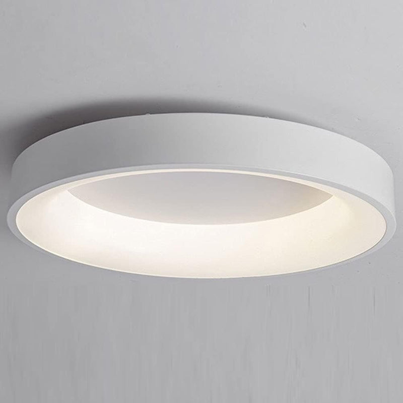 Plafonnier LED Ronde Design Scandinave en Aluminium et Acryl Ceiling Lamp Electro Paris Blanc Blanc froid 30CM