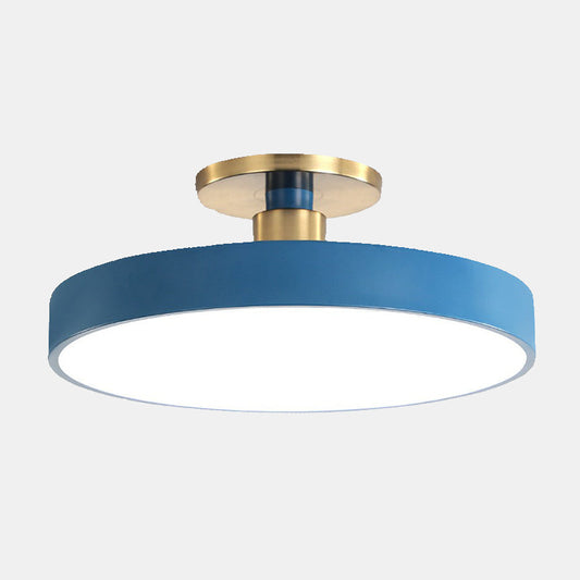 Plafonnier LED Style Nordique pour Chambres Confortables Plafonnier Electro Paris Bleu 30 cm