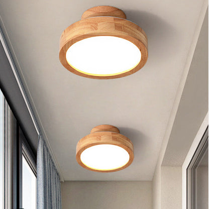 Plafonnier Moderne en Bois pour Salon – Luminaire Encastré LED Japandi Dimmable Éclairage Electro Paris