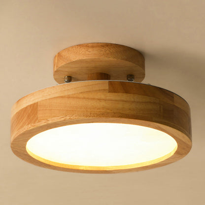 Plafonnier Moderne en Bois pour Salon – Luminaire Encastré LED Japandi Dimmable Éclairage Electro Paris
