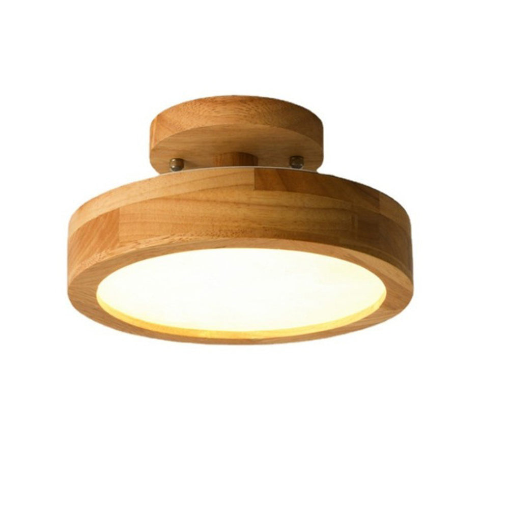 Plafonnier Moderne en Bois pour Salon – Luminaire Encastré LED Japandi Dimmable Éclairage Electro Paris
