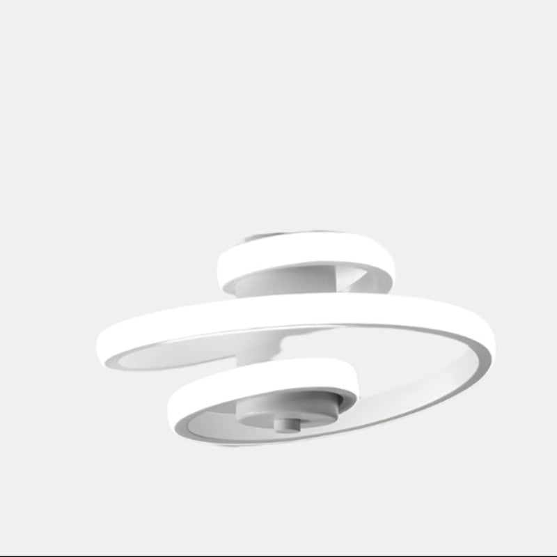 Plafonnier LED minimaliste moderne pour couloirs, chambres et salles de bains Ceiling Lamp Electro Paris Blanc - lumière blanche - 18 W