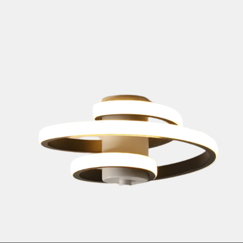 Plafonnier LED minimaliste moderne pour couloirs, chambres et salles de bains Ceiling Lamp Electro Paris Noir - 3 couleurs - 36 W