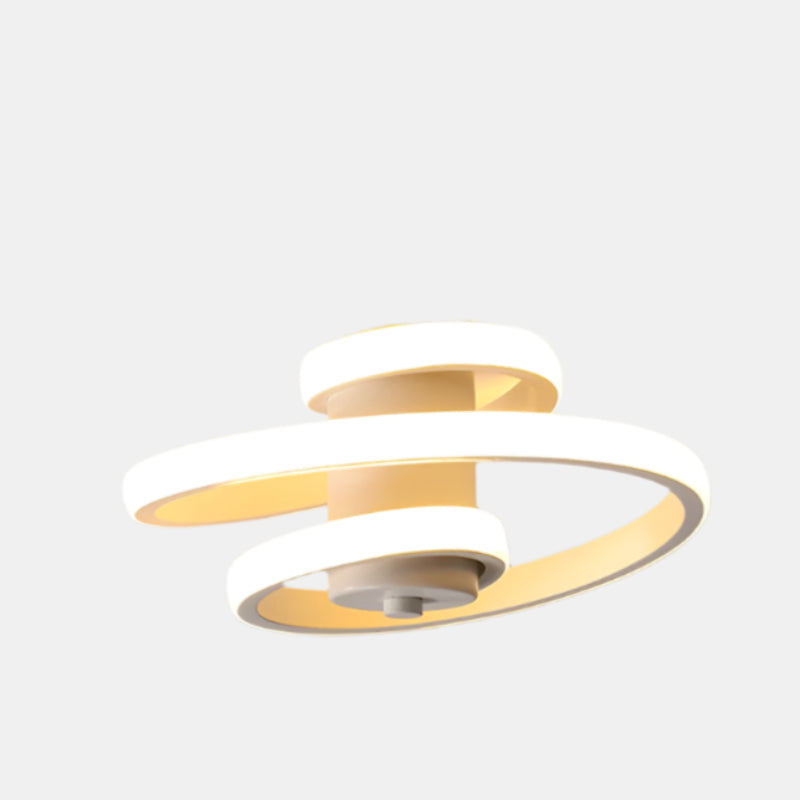 Plafonnier LED minimaliste moderne pour couloirs, chambres et salles de bains Ceiling Lamp Electro Paris Blanc - lumière chaude - 18 W