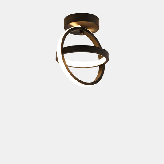 Plafonnier LED minimaliste moderne pour une utilisation en intérieur Wall lamps Electro Paris A-Noir-21W trois couleurs lumineuses