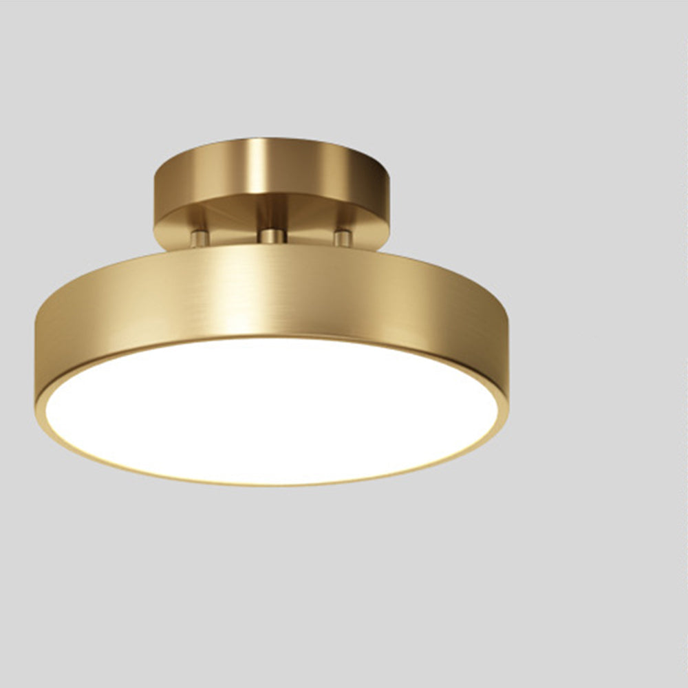 Plafonnier LED moderne au design semi-encastré Ceiling Lamp Electro Paris Or D20cm*H10cm