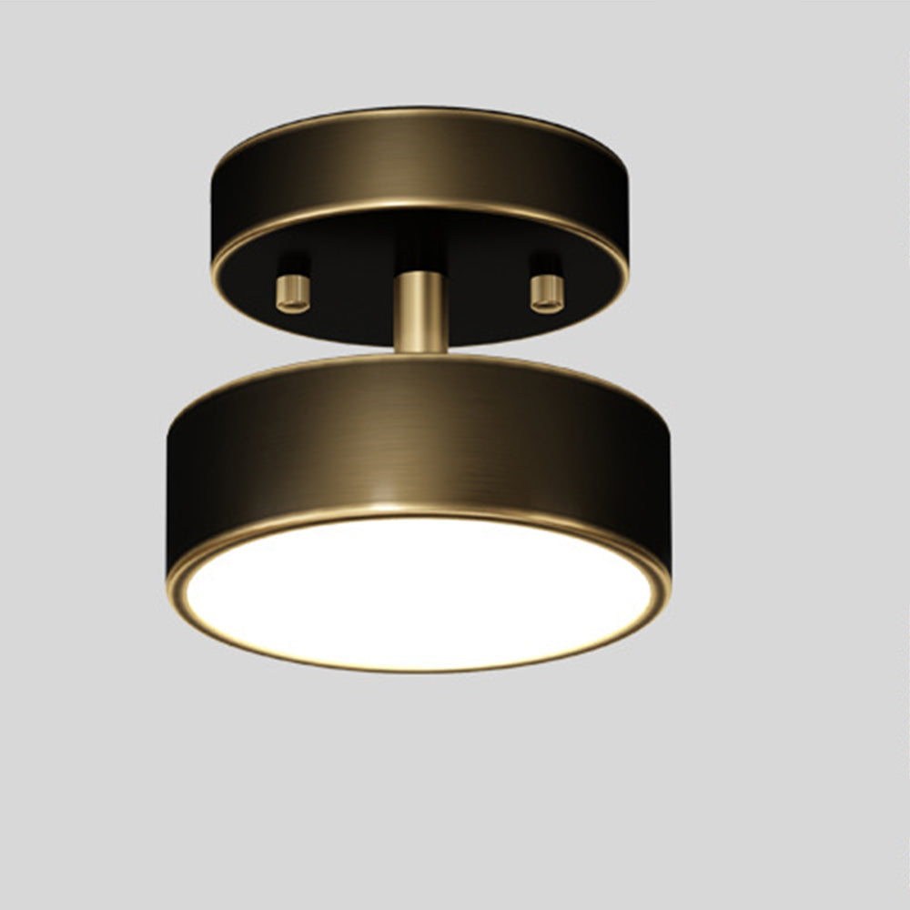 Plafonnier LED moderne au design semi-encastré Ceiling Lamp Electro Paris Noir D12cm*H10cm