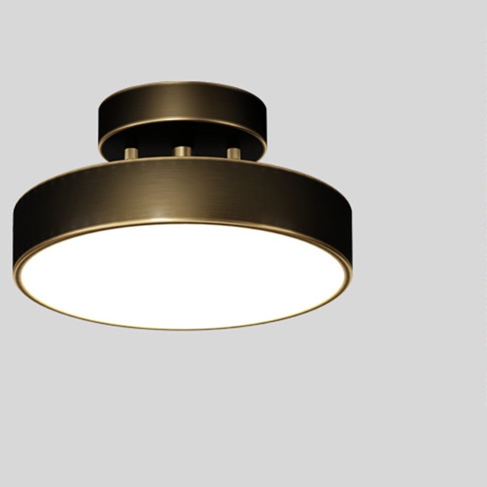 Plafonnier LED moderne au design semi-encastré Ceiling Lamp Electro Paris Noir D20cm*H10cm