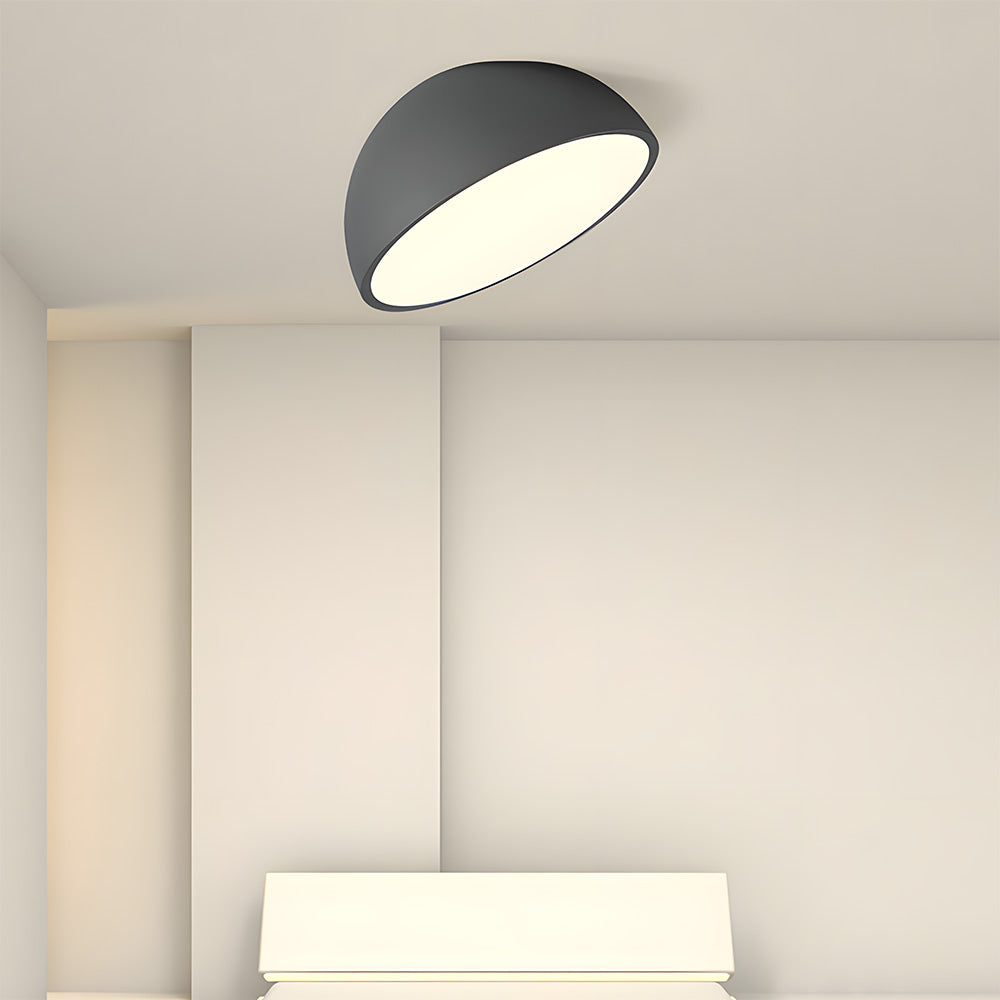 Plafonnier LED rond moderne Ceiling Lamp Electro Paris Noir D30*H20cm Lumière chaude