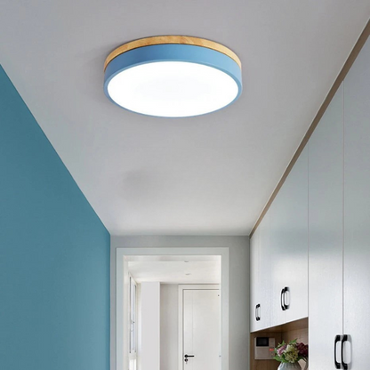 Plafonnier Nordique Minimaliste pour Intérieurs Modernes Ceiling Lamp Electro Paris 30cm Bleu Blanc chaud (3000K)