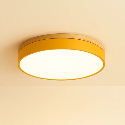 Plafonnier Nordique Minimaliste pour Intérieurs Modernes Ceiling Lamp Electro Paris 30cm Jaune Blanc chaud (3000K)