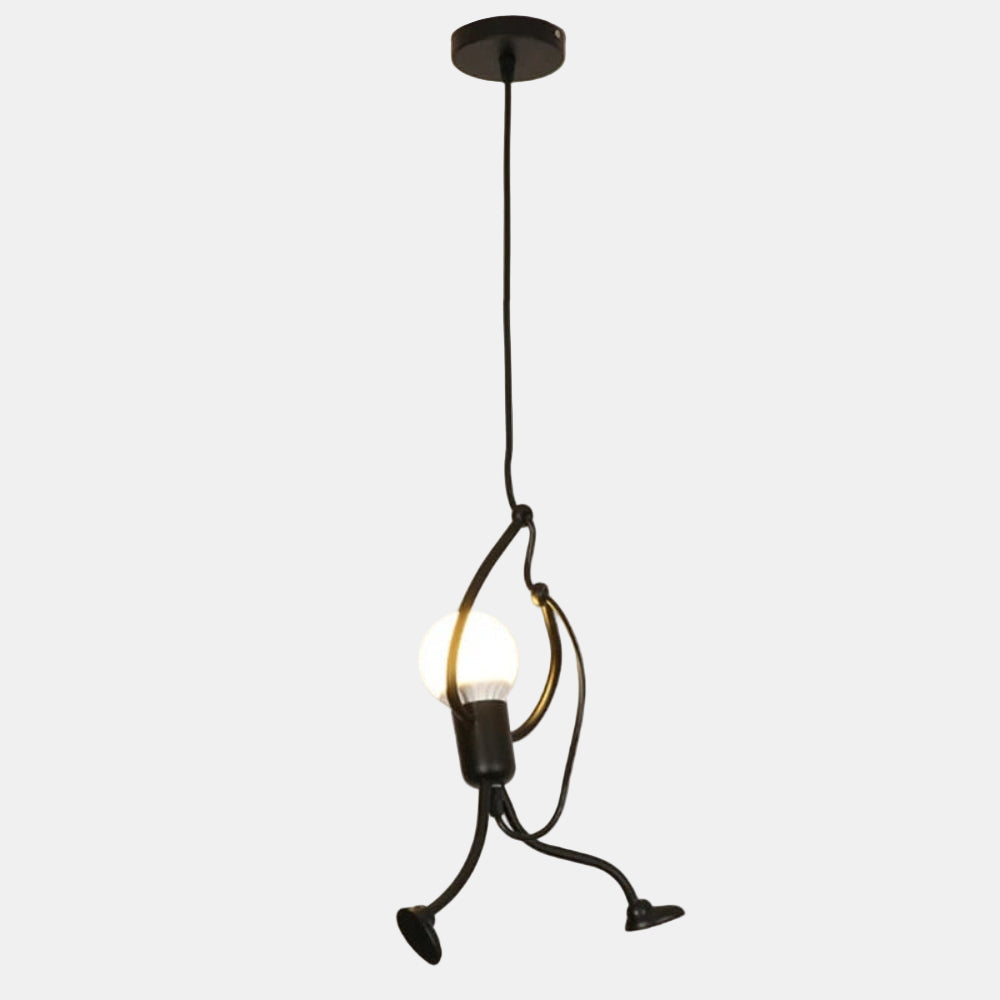 Plafonnier Rétro en Silhouette de Marionnette – Lampe de Plafond Créative pour Enfants Éclairage Electro Paris 1 lampe