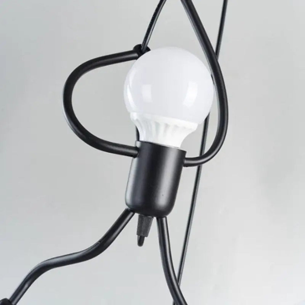 Plafonnier Rétro en Silhouette de Marionnette – Lampe de Plafond Créative pour Enfants Éclairage Electro Paris