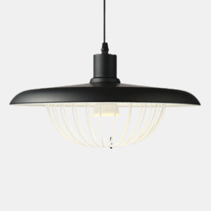 Plafonnier d'inspiration nordique aspect bois pour espaces modernes Ceiling Lamp Electro Paris Noir