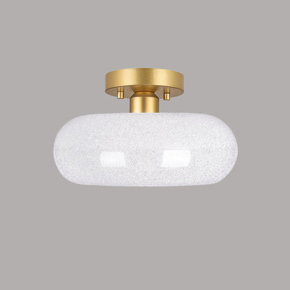 Plafonnier moderne avec verre et semi-montage Ceiling Lamp Electro Paris