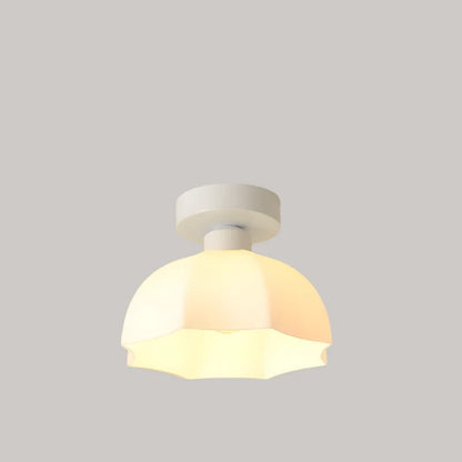 Plafonnier moderne en verre au design minimaliste Ceiling Lamp Electro Paris Style E blanc