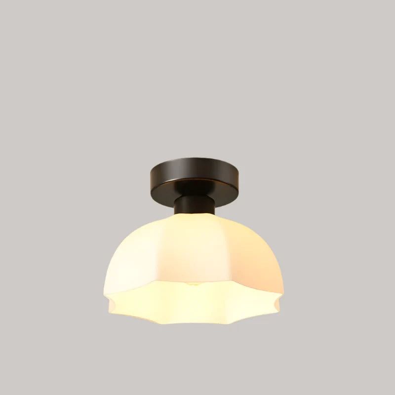 Plafonnier moderne en verre au design minimaliste Ceiling Lamp Electro Paris Style E Noir