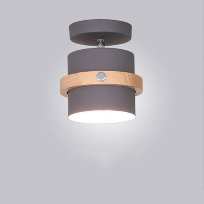 Plafonnier nordique moderne avec design cylindrique rotatif Ceiling Lamp Electro Paris